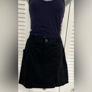 Croft and Barrow black cotton Utility skort NWT size 8